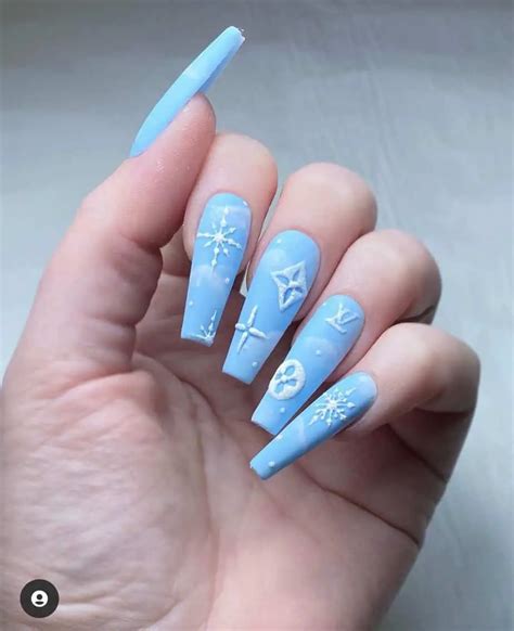 blue louis vuitton nails|Louis Vuitton nail foil patterns.